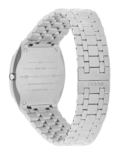 YA163402-2_185bc6a9-3791-4007-b749-01a80662395a Gucci 25H Quartz Silver Dial Silver Steel Strap Watch For Women - YA163402