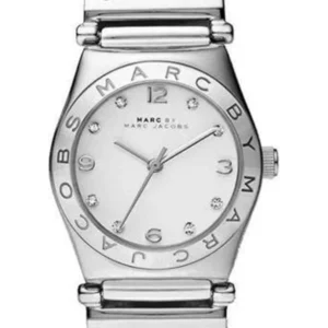 acd62798-6530-4822-9b36-4c5387efa80c Marc Jacobs White Dial Silver Steel Strap Watch for Women - MBM3052