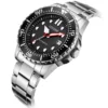 afdee7e43d41eef75c6eb370ed99ac6f-570194_d66e386d-34fe-4954-9421-200ecede8c51 Citizen Mechanical Black Dial Silver Steel Strap Watch For Men - NJ0120-81E