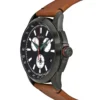 b6ea9b89-ceca-4c0b-abe8-37e71a8ca03b_88a4e1aa-3079-444d-843d-c18aa6b42ebd Gucci G-Timeless Chronograph Black Dial Brown Leather Strap Watch For Men - YA126271