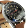 b7fdf39b117a92f4ac5e320de86cbac7_fcd2d773-ae74-42a9-bdb4-ff604cf609ef Coach Sullivan Chronograph Black Dial Brown Leather Strap Watch for Men - 14602070