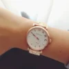 bo-609526 Marc Jacobs Baker White Dial Rose Gold Steel Strap Watch for Women - MBM3244