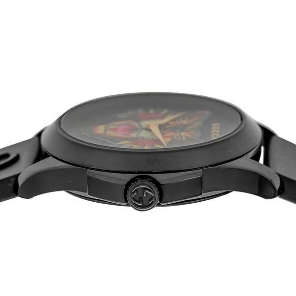 brandol_gu-ya1264021_3-256582 Gucci G Timeless Cat Motif Black Dial Black Leather Strap Unisex Watch - YA1264021