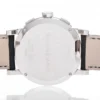 Burberry The City Nova White Dial Checked Brown Leather Strap Watch for Men - BU9357
