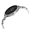 Calvin Klein Graphic Black Dial Silver Steel Strap Watch for Women - K7E23141