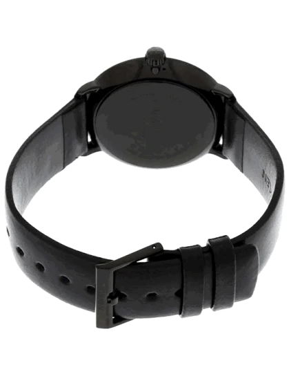Calvin Klein High Noon Quartz Black Dial Black Leather Strap Watch for Men - K8M214CB