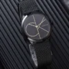 calvin-klein-minimal-k3m224x1-multiple-1 Calvin Klein Minimal Black Dial Black Mesh Bracelet Watch for Women - K3M224X1