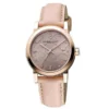 cats-3-309055 Burberry The City Diamonds Gold Dial Beige Leather Strap Watch for Women - BU9131