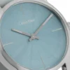 Calvin Klein City Blue Dial Blue Leather Strap Watch for Women - K2G231VN