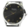 closer0510_603393-350896 Gucci G Timeless Automatic Black Dial Black Leather Strap Watch For Women - YA126469