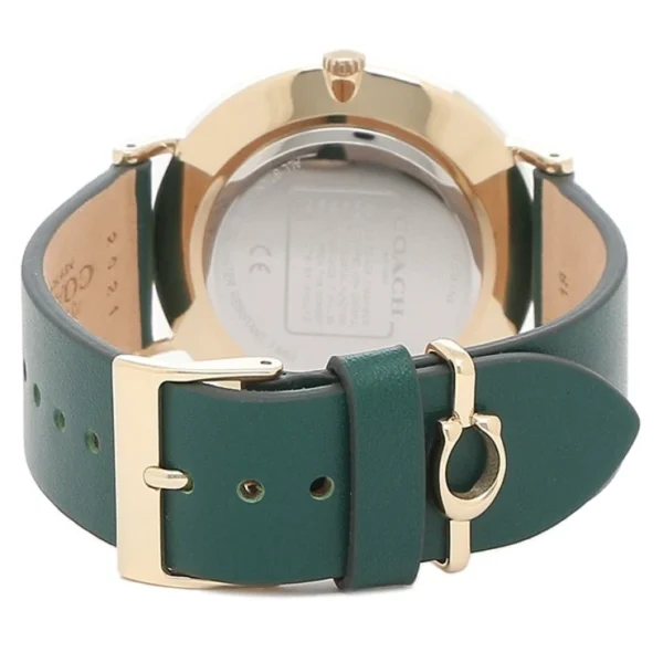 co-14503383_2 Coach Perry Green Dial Green Leather Strap Watch for Women - 14503383-C