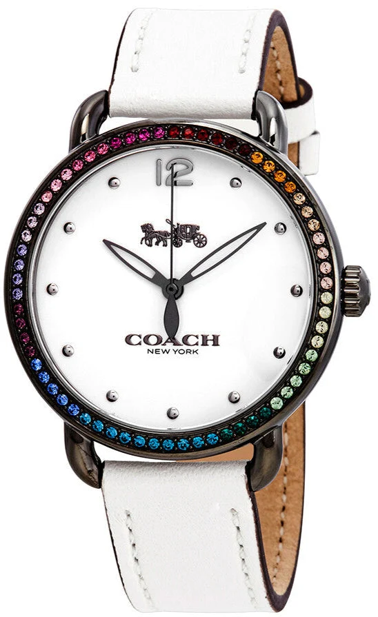 coach-delancey-crystal-white-dial-white-leather-ladies-watch-14502888_0caa36a2-bc99-4ca7-a412-e3067870bc93 Coach Delancey Crystals White Dial White Leather Strap Watch For Women - 14502888