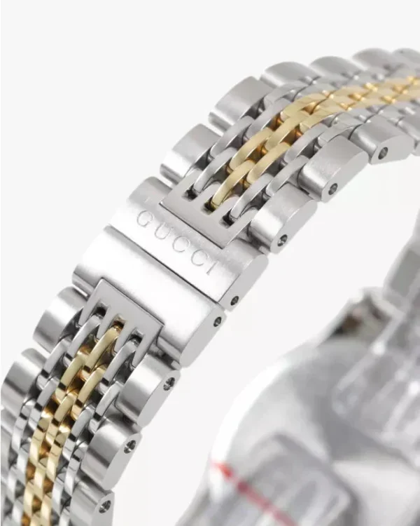 com_is_image_JohnLewis_af7e722c-c3de-47da-8b9d-fa102f9fce21 Gucci G Timeless Diamonds Mother of Pearl Dial Two Tone Mesh Bracelet Watch for Women - YA126513