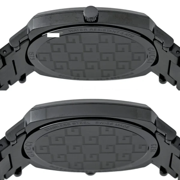Gucci Grip Quartz Grey Dial Grey Steel Strap Watch For Men - YA157429