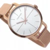 com_original_11b869_9eb6c0444866aacaeb0fdb0b79a9 Calvin Klein Even White Dial Rose Gold Mesh Bracelet Watch for Women - K7B23626