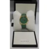 Gucci G Timeless Quartz Green Dial Green Leather Strap Watch For Women - YA1264099