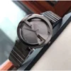 Gucci G Interlocking Quartz Grey Dial Grey Steel Strap Watch For Men - YA133210