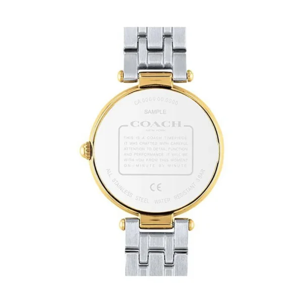 de01b742554ca3ae6e60d0ed2c71ad4b Coach Park Silver Dial Two Tone Steel Strap Watch for Women - 14503645