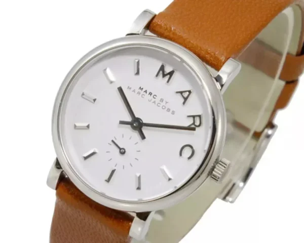 de0c3307d0576a8c3ad0be524ace3e6b.jpeg_2200x2200q80.jpg_-1200x900-211983 Marc Jacobs Baker White Dial Brown Leather Strap Watch for Women - MBM1270