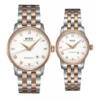 dong_ho_doi_mido_m86009n61 Mido Baroncelli Automatic White Dial Two Tone Steel Strap Watch For Women - M8600.9.N6.1