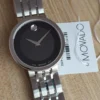 e0ea25b9-ebbc-4c5c-abbf-dd4462938979 Movado Esperanza 39mm Black Dial Silver Steel Strap Watch For Men - 0607057