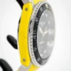 Gucci Dive Black Dial Yellow Rubber Strap Watch For Men - YA136319