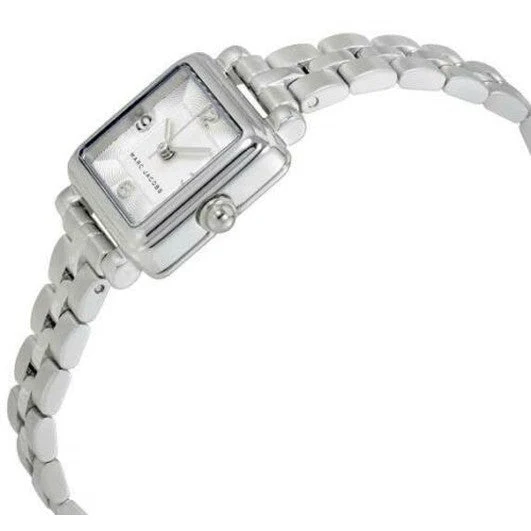 e365dfb329da59b6b295ccfda2d8e846_41870c96-1df5-424d-a545-fb10141a2f74 Marc Jacobs Vic Silver Dial Silver Steel Strap Watch for Women - MJ3529