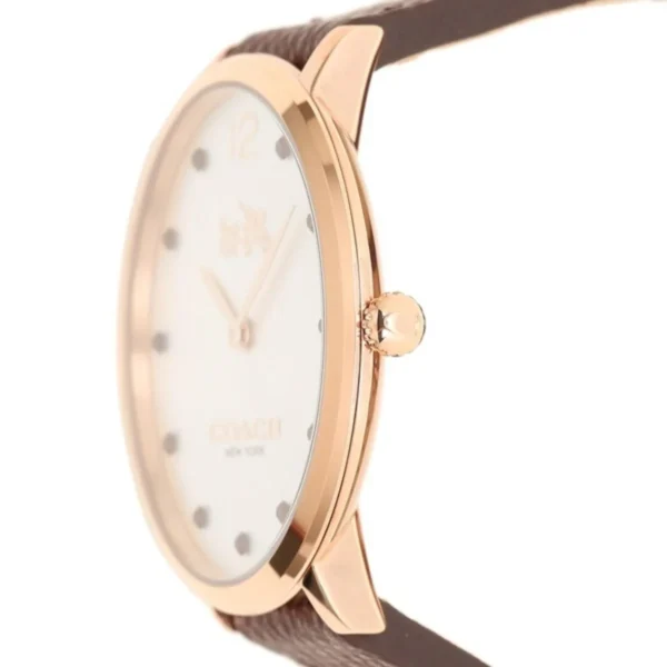 e7bc45c0c2d993737eda9dbd44359e45_40vm-ic Coach Slim Easton Silver Dial Brown Leather Strap Watch for Women - 14502694