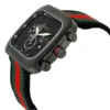 efde2be5-3a6d-40c8-a7ea-afed5fef4662_1.c047d47be1248771ad1832d381d5d4f4 Gucci Coupe Chronograph Quartz Black Two Tone NATO Strap Watch For Men - YA131202