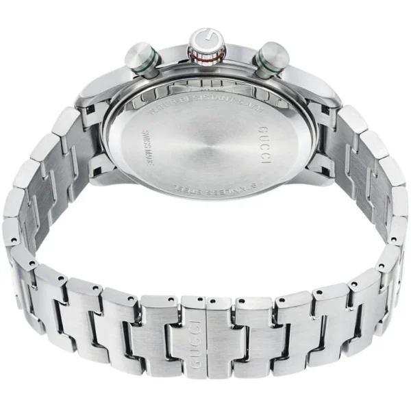 f164c6d7-b3a8-434a-9920-7910843bdb6c_1.2525c6909627680c6667d9c54dea0d77 Gucci G Timeless Chronograph Grey Dial Silver Steel Strap Watch For Men - YA126238