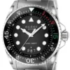 Gucci Dive Snake Black Dial Silver Steel Strap Watch For Men - YA136218