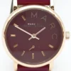 f433bf789f22c6cb3dde0fef59330f5f_full-675051 Marc Jacobs Baker Maroon Dial Maroon Leather Strap Watch for Women - MBM1271
