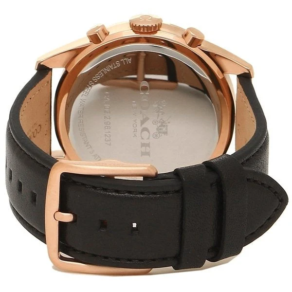 f4e50a182f33307bd47fbe0e7beebaf3 Coach Sullivan Chronograph Black Dial Black Leather Strap Watch for Men - 14602087