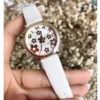 Marc Jacobs Roxy White Dial White Leather Strap Watch for Women - MJ1607
