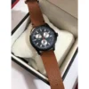 f9432129685c249fedaf58451139bb1c-551301_8a2c79c9-d84a-4a59-a39f-798892f97aff Gucci G-Timeless Chronograph Black Dial Brown Leather Strap Watch For Men - YA126271