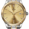 Tudor Style Automatic Gold Dial Two Tone Steel Strap Watch for Men - M12713-0001