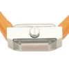 gu-ya128532_3-870622 Gucci G-Frame Square Mother of Pearl Orange Dial Orange Leather Strap Watch For Women - YA128532