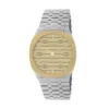 gucci-25h-34mm-ya163403_229b5cfc-5ce9-424a-a513-1db8596b19d1 Gucci 25H Quartz Gold Dial Silver Steel Strap Watch for Women - YA163403