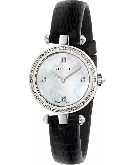 gucci-diamantissima-diamond-swiss-women-s-watch-27mm-.jpg_540_660 Gucci Diamantissima Diamonds Mother of Pearl Dial Black Leather Strap Watch For Women - YA141511