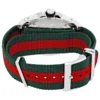 Gucci Dive Black Dial Red & Green Nylon Strap Watch For Men - YA136209