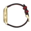 Gucci G Timeless Quartz Red Dial Red Leather Strap Watch For Women - YA1264054