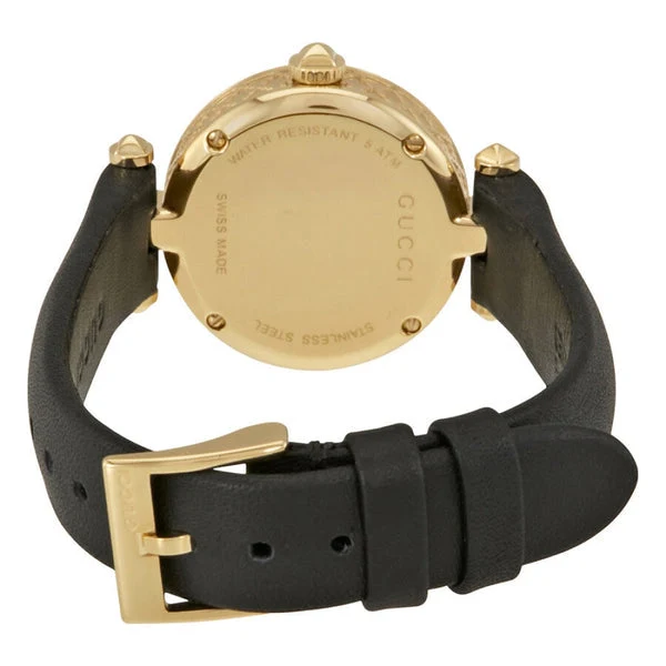 gucci-donna-ya141505-diamantissima-quarzo-orologio-356_600x600_a72f117f-ca54-45dc-89a5-d843ea4a63c9 Gucci Diamantissima Mother of Pearl Dial Black Leather Strap Watch For Women - YA141505