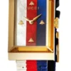 gucci-g-frame-mother-of-pearl-dial-ladies-nylon-watch-ya147405-403911 Gucci G-Frame Mother of Pearl Dial White Blue Red Nylon Strap Watch For Women - YA147405
