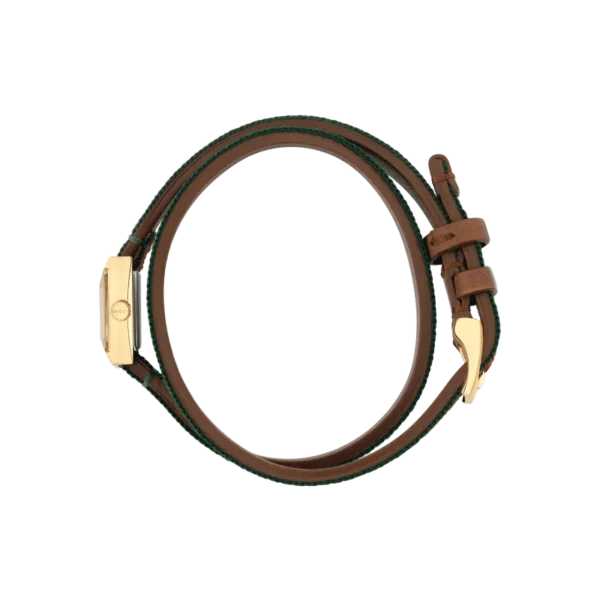 Gucci G-Frame Multicolored Dial Two Tone Nylon Strap Watch For Women - YA128527