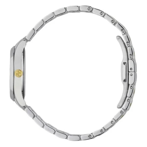 Gucci G Timeless Quartz Silver Dial Two Tone Steel Strap Watch For Women - YA126596