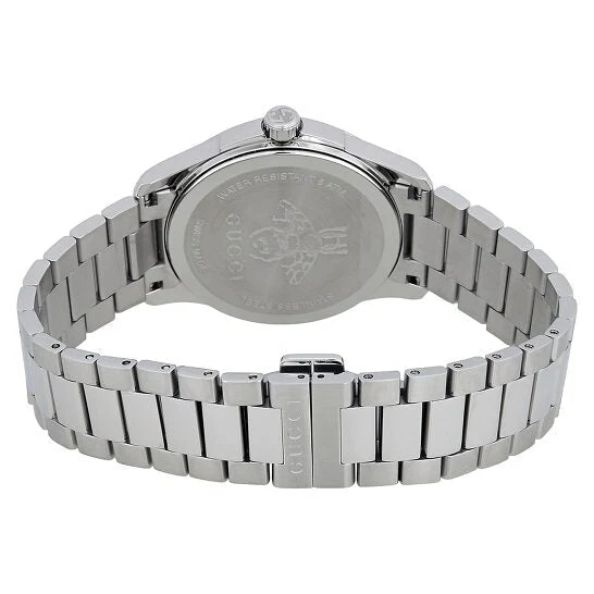 gucci-g-timeless-black-dial-watch-ya1264029_3_89a8230e-222b-47e7-a47c-992814a19336 Gucci G Timeless Black Dial Silver Steel Strap Watch For Women - YA1264029A