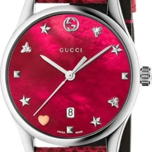 gucci-g-timeless-ladies-watch-29mm6-380432_8203d962-239a-4b57-b99f-f1d7f5455ac2 Gucci G-Timeless Cherry Red Mother of Pearl Dial 27mm Watch For Women - YA126584