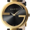 gucci-interlocking-latin-grammy-womens-watch-ya133312_8be8849e-86ea-4d6a-8736-f1299254e0a6 Gucci Interlocking G Grammy Special Edition Black Dial Black Leather Strap Watch for Women - YA133312