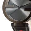 Gucci Interlocking G XL Black Dial Red & Green Leather Strap Watch For Men - YA133206