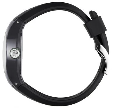 gucci-sync-ya137301-143 Gucci Sync Quartz Black Dial Black Rubber Strap Watch For Men - YA137301